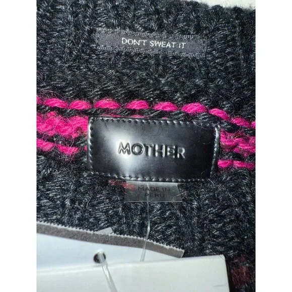 Mother The Bell-Sleeve Jumper Crop in Light Trails NWT Small $325 - Picture 4 of 11
